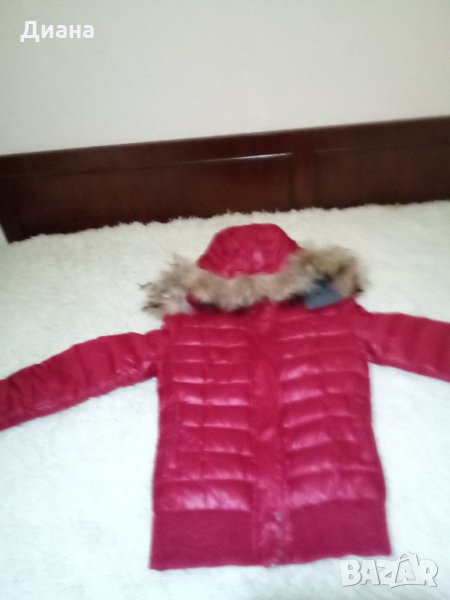 Mango дамско яке естествен пух, снимка 1