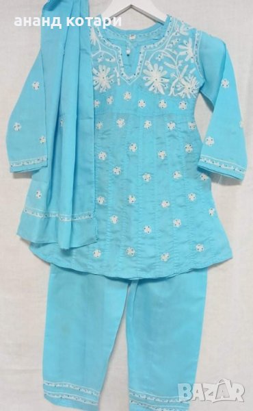 Индийски летен комплект с бродерия, снимка 1