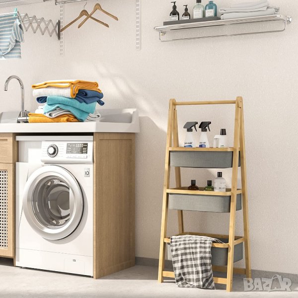 Сгъваема етажерка / кош за пране ZJSJ-LR01BB, снимка 1