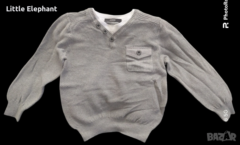 Пуловерче за 2-3 годишно момченце с джобче,Англия/нов, снимка 1