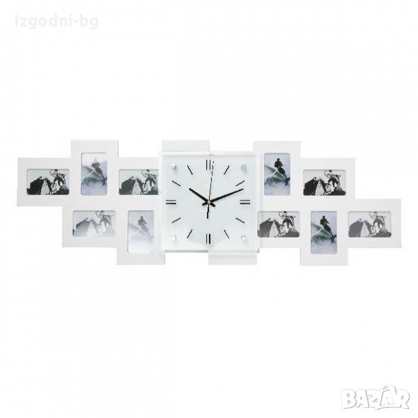 Романтичен подарък! Немски стенен часовник с 10 снимки, снимка 1