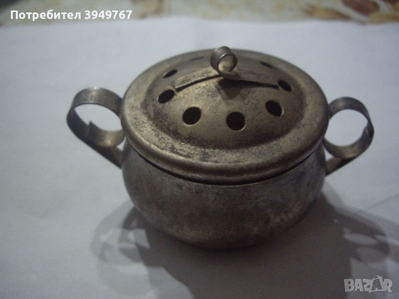 Старо съдче с маркировка., снимка 1