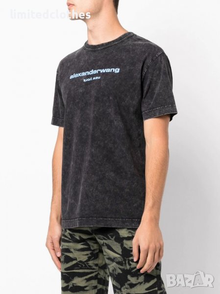 ALEXANDER WANG Acid Wash Logo Print Мъжка / Дамска Тениска size S и XL, снимка 1