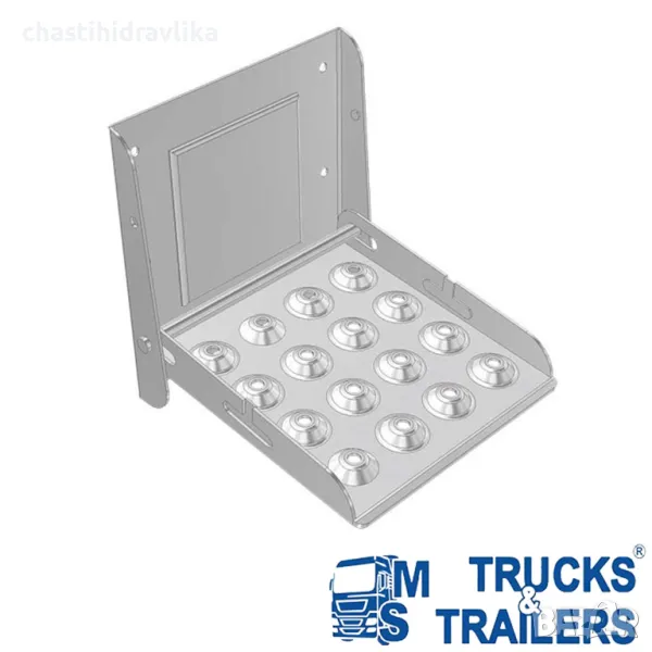 Сгъваема степенка - поцинкована 50170110, снимка 1