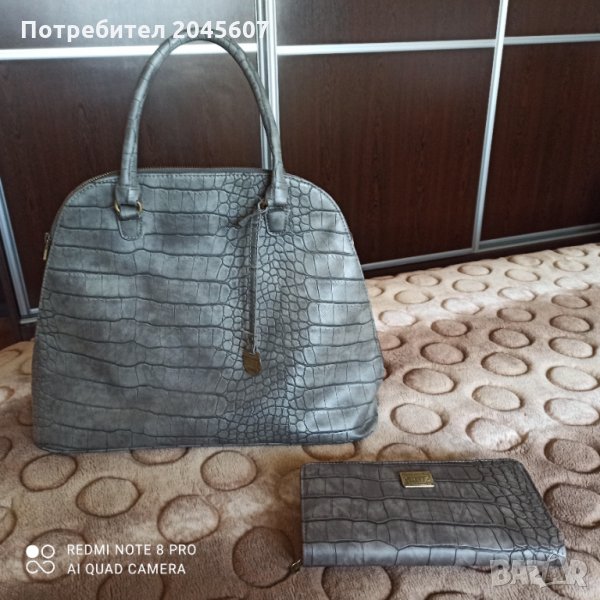 Продавам запазен комплект дамска чанта и портфейл Penelope&Monica Cruz, снимка 1