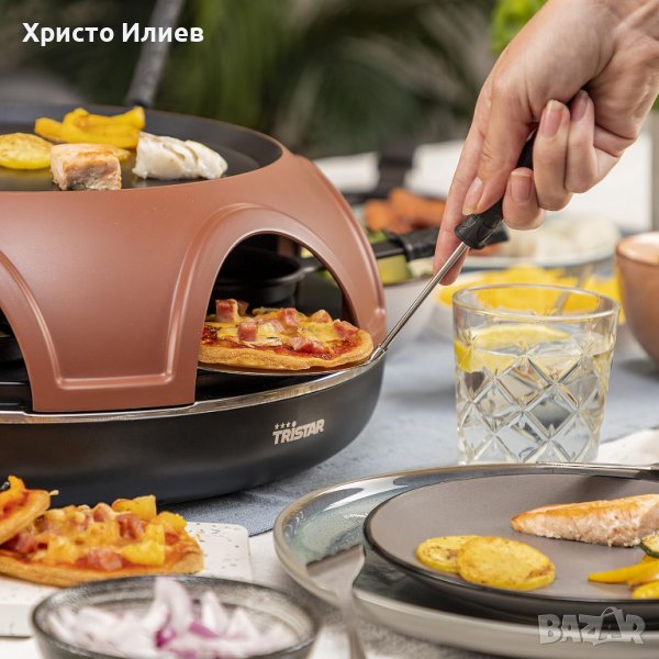 Фурна за пица 3 в 1 Раклет скара Пещ за пица Пицарка Tristar, снимка 1