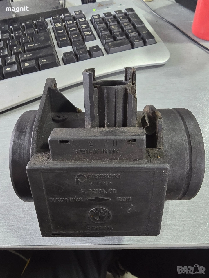 2246084 Дебитомер за BMW 5 E39 2.5 TDS 1998г. 7.22184.00, 72218400, 2 246 084, 2246084, 7 22184 00, снимка 1