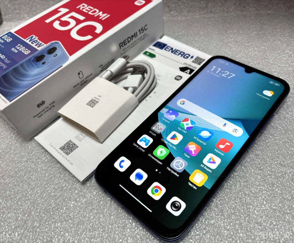 Като нов! Смартфон Xiaomi Redmi 15C, 8GB, 128GB, Moonlight Blue, снимка 1