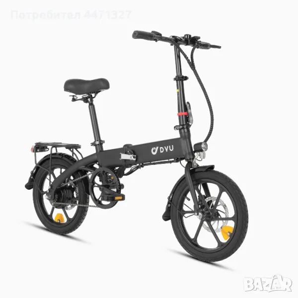 Електрически сгъваем велосипед E-BIKE - DYU 16 инчов, снимка 1