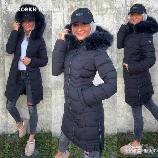 Дамско Дълго Зимно Яке Код EN29, снимка 1
