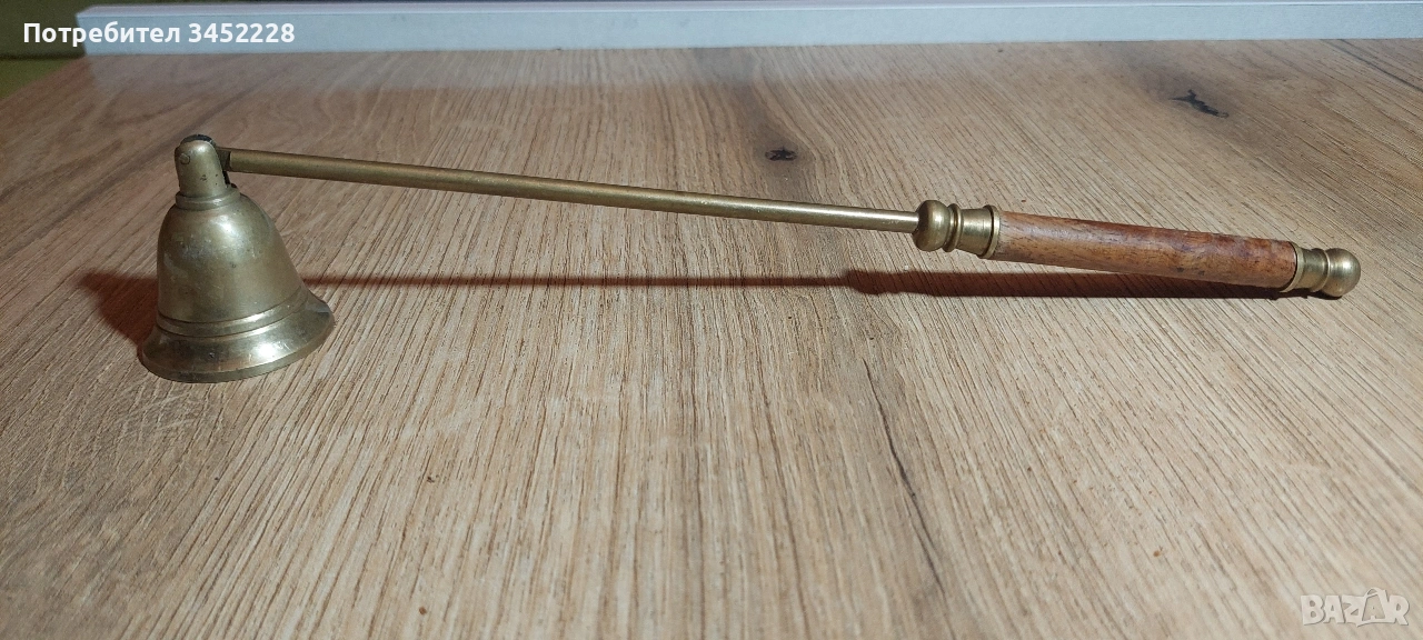 гасител за свещи ретро бронз за ценители , снимка 1