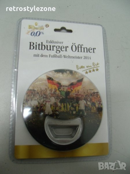 № 5887 германска отварачка - Bitburger 2014 г  - колекционерска   - неизползвана , снимка 1