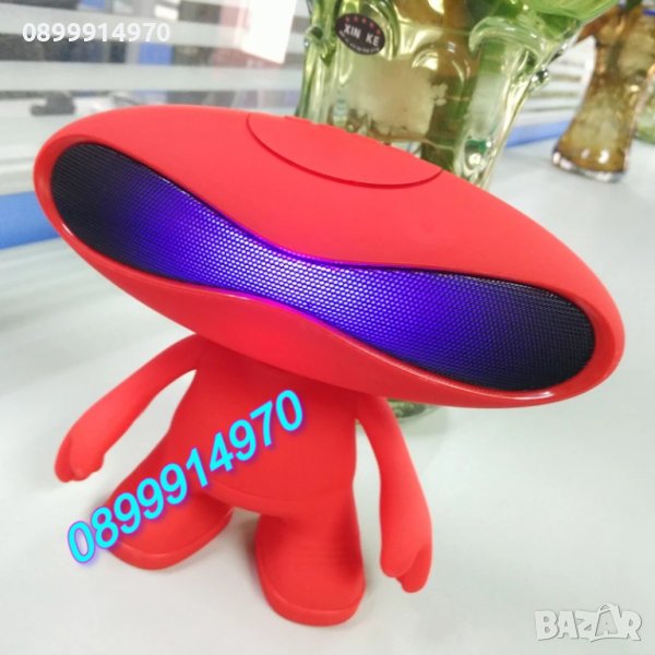 Bluetooth колонка, MP3, червена, снимка 1