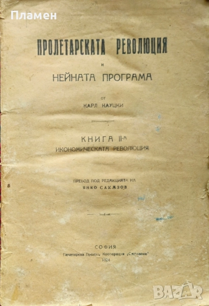Пролетарската революция и нейната програма. Книга 2: Икономическата революция Карл Кауцки, снимка 1