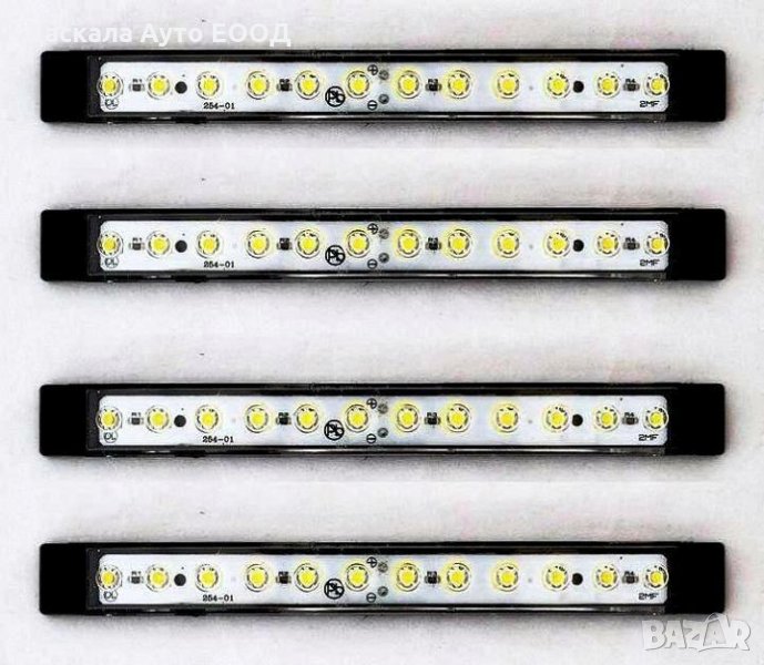 Диодни ЛЕД LED габарити за камион с 12 SMD диода, ЧЕРВЕНИ , 12-24V в ...