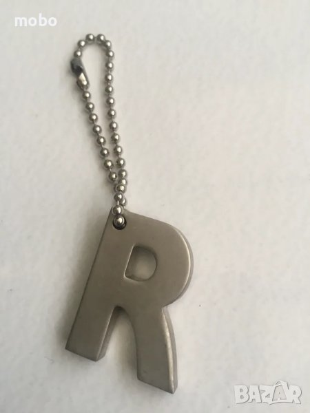 Ключодържател ,  буква  „R“, материал Никел- мат, размер 3 см, снимка 1