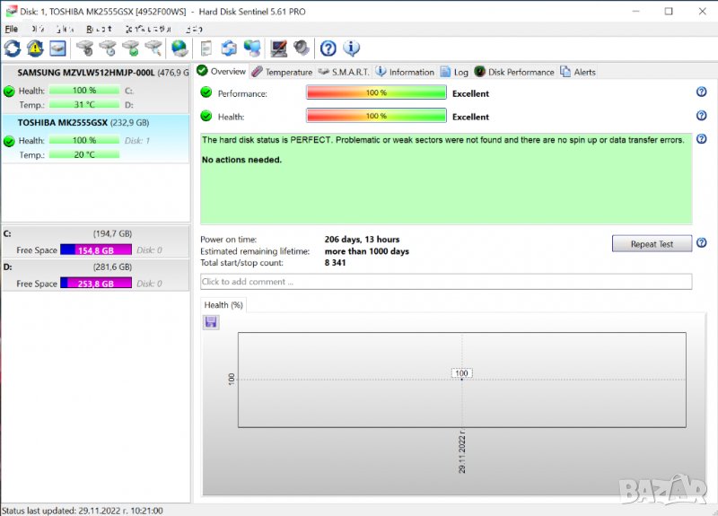 160GB / 250GB SATA 2.5" Твърди Дискове, снимка 1