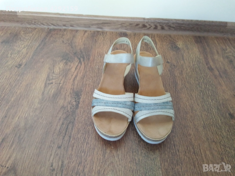 Дамски сандали,Rieker, естествена кожа , снимка 1