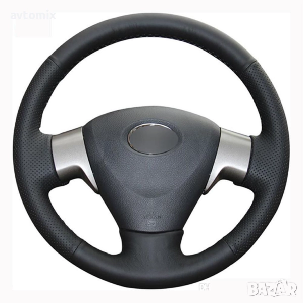 Кожен калъф за волан шиещ, Renault Megane, Kangoo, Scenic, 2009-2015 г., снимка 1