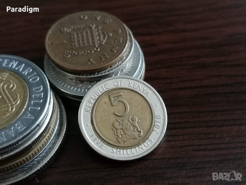 Монета - Кения - 5 шилинга | 2010г., снимка 1