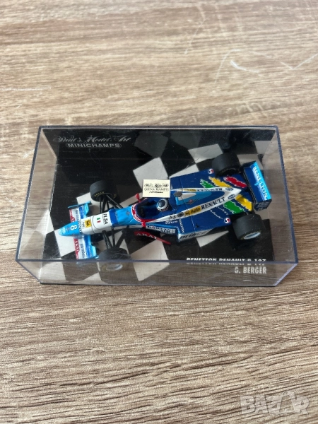 1/43 MINICHAMPS BENETTON RENAULT B197 Silverstone GP 1997 Alex Wurz, снимка 1
