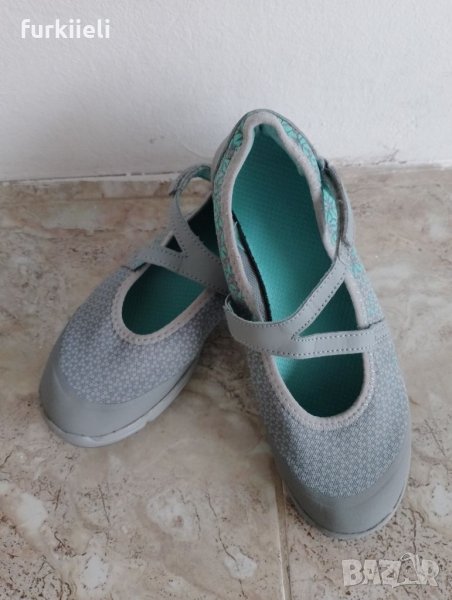 NEWFEEL Дамски обувки за градско ходене pw 160 br'easy, сиво/тюркоаз, снимка 1