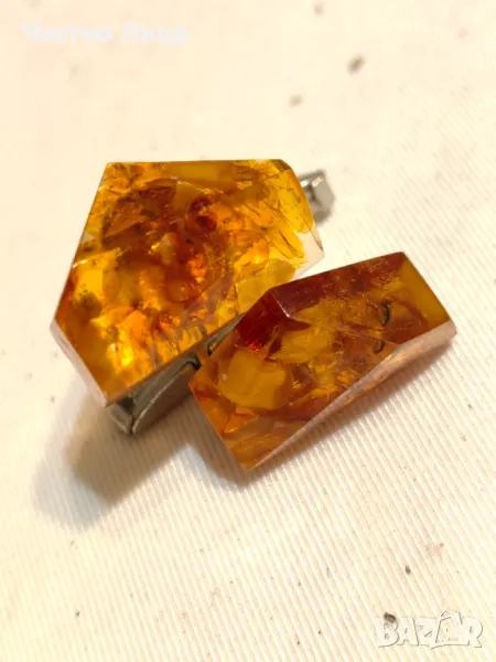 Оригинални Руски Соц СССР Кехлибарени Бутонели 1970те г, снимка 1