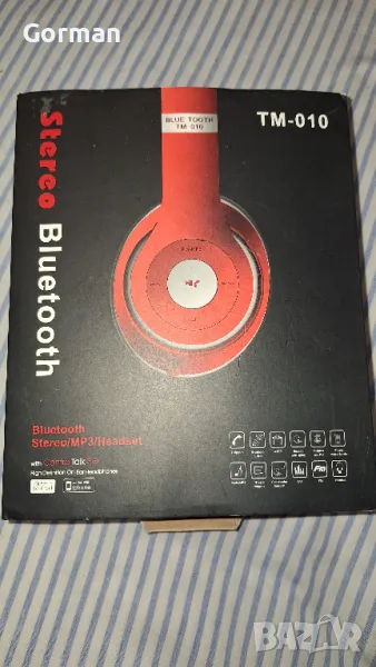 Bluetooth Слушалки TM-010, снимка 1