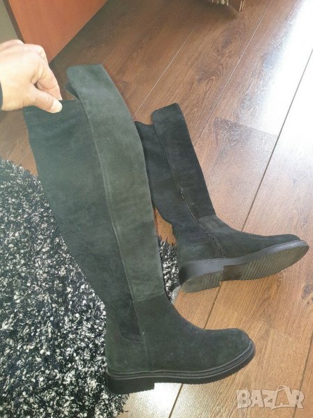 Ботуши ест.кожа/велур, снимка 1