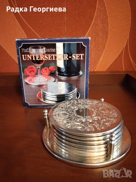 Посребрени подложки за чаши, снимка 1