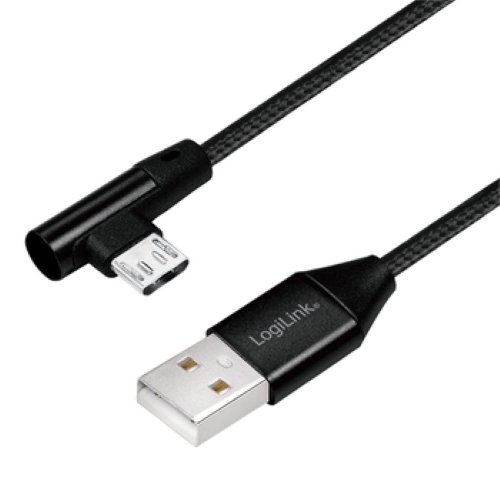 Кабел USB-A към Micro USB-B 2.0 LogiLink CU0142 с ъглов накрайник на 90° в  USB кабели в гр. София - ID31296841 — Bazar.bg