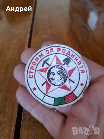 Стара емблема Строим за Родината, снимка 2 - Други ценни предмети - 38474008