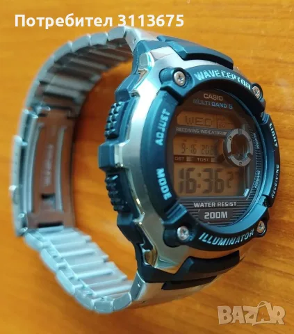 Часовник Casio Wave Ceptor, WV-200DE-1A, снимка 5 - Мъжки - 56105860