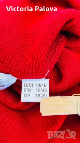 Червено копринено поло JULIETTA, снимка 10 - Блузи с дълъг ръкав и пуловери - 47655964
