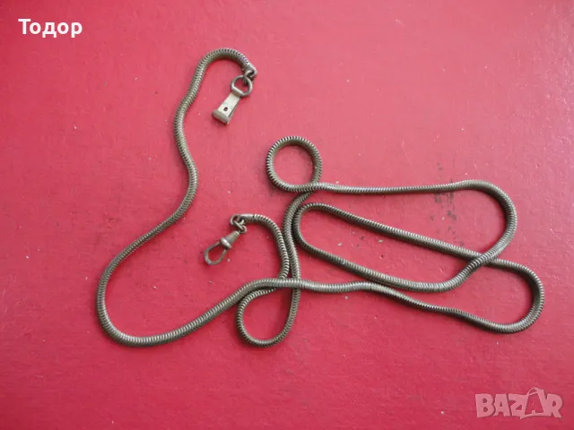 Бронзов кюстек верижка за джобен часовник 11, снимка 5 - Джобни - 49130029