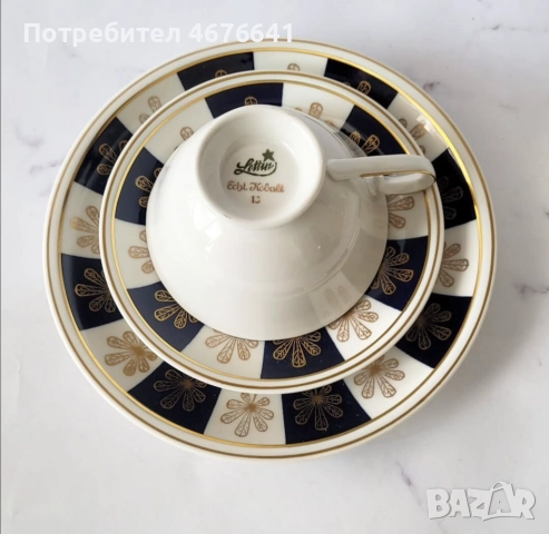 Троен порцеланов сет, снимка 2 - Чаши - 52774153