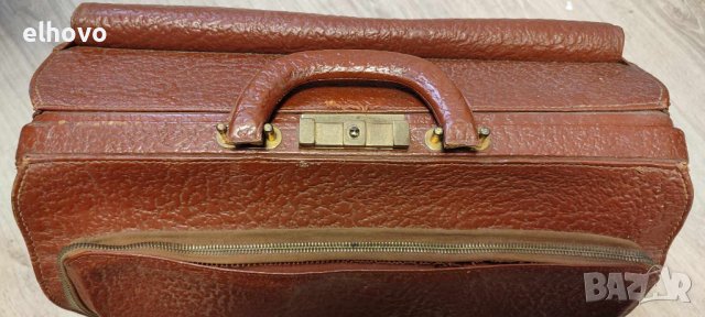 Кожена чанта, снимка 6 - Антикварни и старинни предмети - 44367198