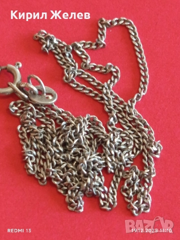 Финно сребърно синджирче нежно стилно бижу 44377, снимка 4 - Колиета, медальони, синджири - 52845804