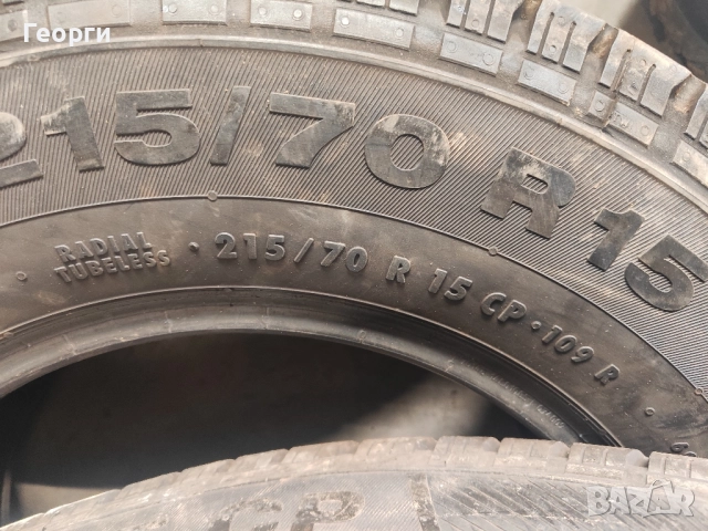 2бр. летни гуми 215/70/15C Continental, снимка 3 - Гуми и джанти - 52847574