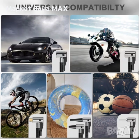 Супер Компресор за Гуми с Куфар – Бързо и Лесно Надуване до 150 PSI, снимка 5 - Аксесоари и консумативи - 52893581