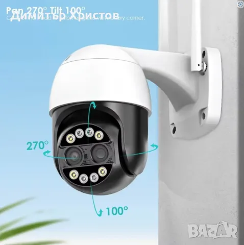 Външна камера Dual Lens 8MP, с двойна леща, с 8x оптично приближаване, снимка 9 - IP камери - 48122346