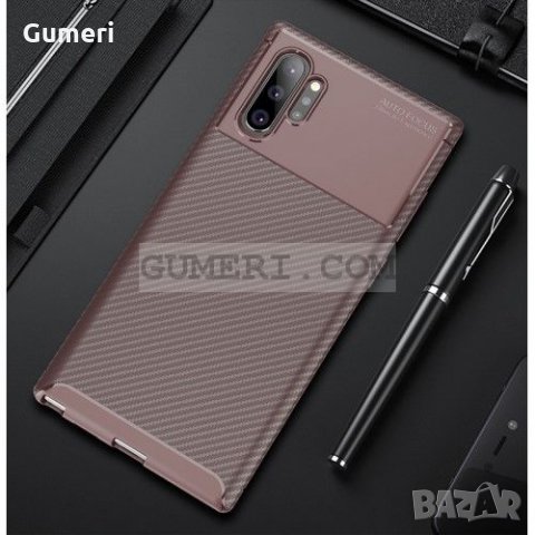 Samsung Galaxy Note 10 Plus Противоударен Силиконов Гръб - Карбон, снимка 13 - Калъфи, кейсове - 33948995