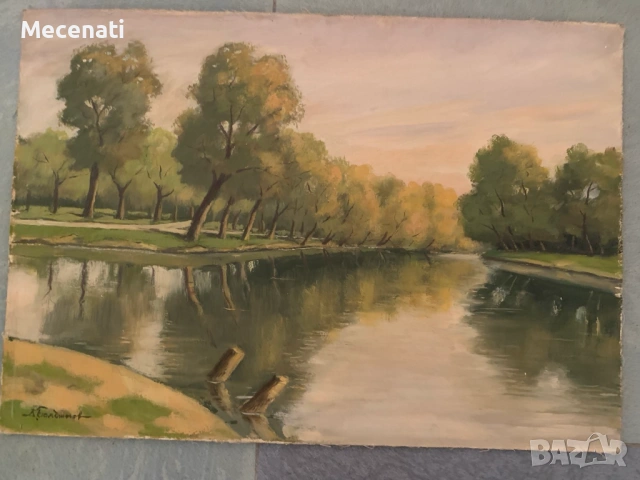 ДИМИТЪР БОЯДЖИЕВ масло/пейзаж, снимка 3 - Картини - 53110320