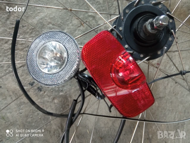 капла с динамоглавина фар и стоп комплект, снимка 7 - Велосипеди - 50504001