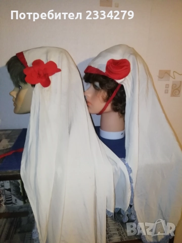 Стари забрадки към народни-фолклорни носии. , снимка 4 - Антикварни и старинни предмети - 51055419