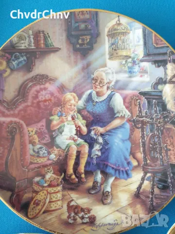 9бр Weimar Бавария/немска колекционерска декоративна порцеланова чиния-картина/деца, снимка 8 - Картини - 50168593