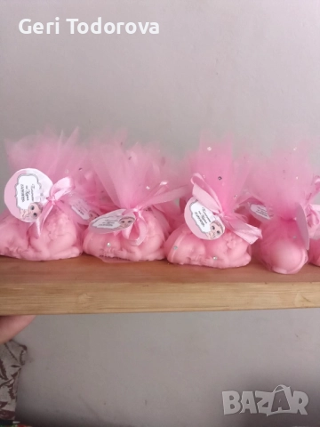 Подаръчета за гости – ароматни ръчно изработени сапунчета (алтернатива: Сапунчета за подарък | Сватб, снимка 3 - Декорация за дома - 52908029