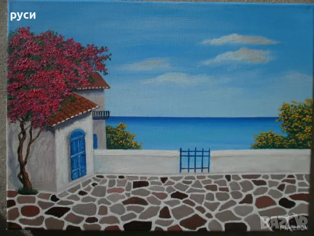 Гръцки пейзаж, снимка 7 - Картини - 47498966