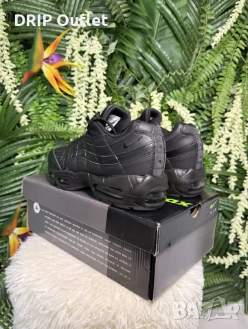 !НОВИ! Nike Air Max 95 | Triple Black | + КУТИЯ, снимка 5 - Маратонки - 54167575