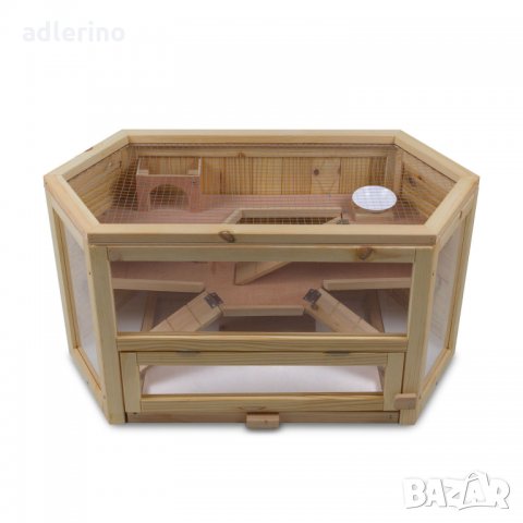 Къща за хамстери, клетка за хамстери, дървена къща за хамстери, 80х40